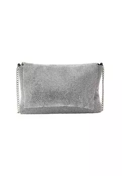 Клатч faina/Abendtasche, серебряный