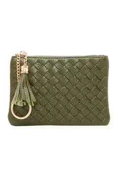 Клатч faina, темно-зеленый