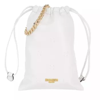 Клатч фантазия Moschino, белый