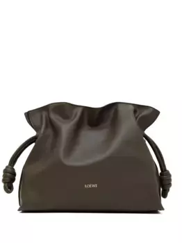 Клатч Flamenco LOEWE, зеленый