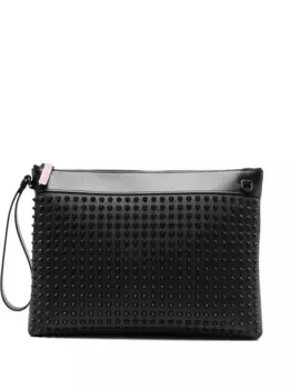 Клатч Funky с шипами Christian Louboutin, черный