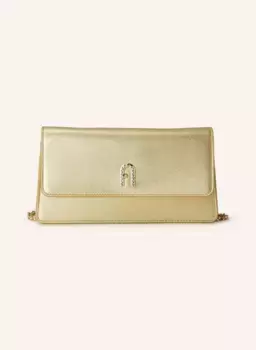 Клатч furla diamante с драгоценными камнями Furla, желтый