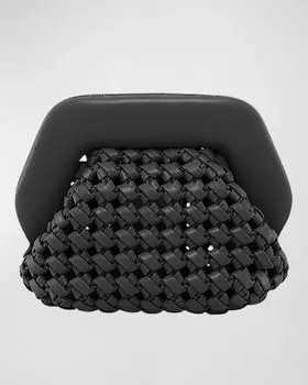 Клатч Gea Knots из эко-ткани THEMOIRE, цвет Black