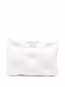 Клатч Maison Margiela Glam Slam с нашивкой-логотипом, белый