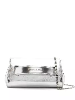 Клатч Gossip Orciani, серебряный