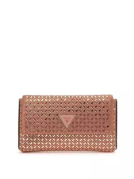 Клатч GUESS Clutch Zalina, светло-коричневый