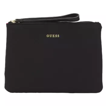 Клатч Guess lorey flat top zip, черный