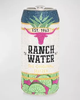 Клатч из банки для напитков Ranch Water Judith Leiber Couture, цвет Silver Rhine Multi