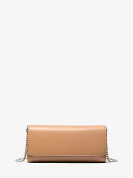 Клатч из кожи Cate Michael Kors, коричневый