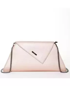 Клатч из металлизированной кожи розового золота Unique Evening Purse, женская сумка SUSU, золотой