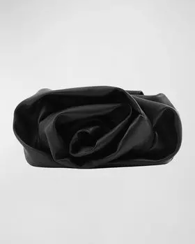 Клатч из мягкой кожи Rose Rose Burberry, цвет Black