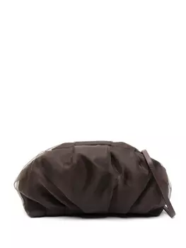Клатч из органзы Peserico, коричневый