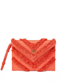 Клатч из рафии PINKO, красный