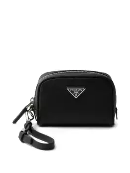 Клатч из сафьяновой кожи Prada, черный