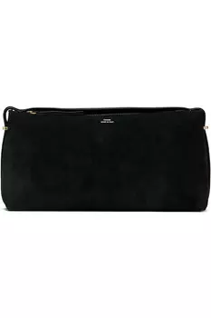 Клатч из замши с поясом Toteme, черный