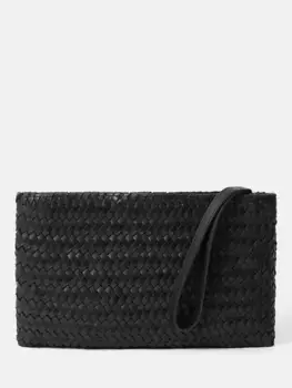 Клатч Jigsaw Woven Leather, черный