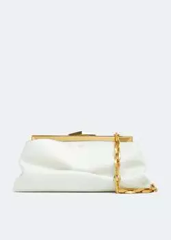 Клатч JIMMY CHOO Diamond frame clutch, белый