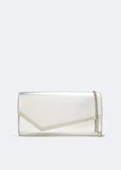Клатч Jimmy Choo Emmie, серебряный