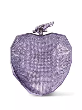 Клатч Jimmy Choo Faceted Heart, фиолетовый
