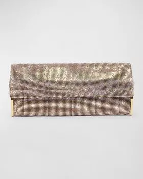 Клатч Kate с клапаном и кристаллами Benedetta Bruzziches, цвет Pink