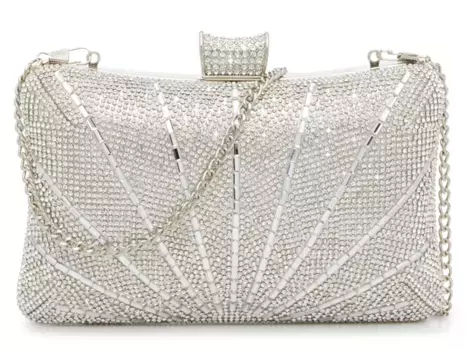 Клатч Kelly & Katie Metro, серебристый