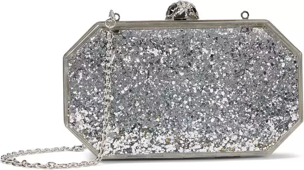 Клатч Kensington с блестками Kurt Geiger London, белый