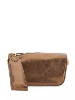 Клатч Kim на молнии GIANNI CHIARINI, коричневый