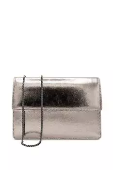 Клатч-клатч Darlene цвета металлик с клапаном Paradox London, угольный