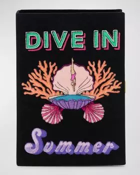 Клатч-клатч Dive in Summer Book Olympia Le-Tan, цвет Black