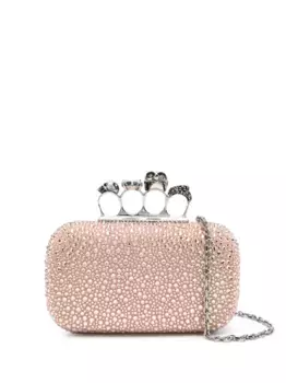 Клатч Knuckle Alexander McQueen, розовый