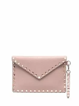 Клатч-конверт Rockstud Valentino Garavani, бежевый