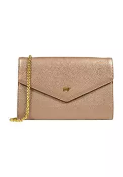 Клатч кожаный, на магните, женский BRAUN BFFEL, цвет Mud