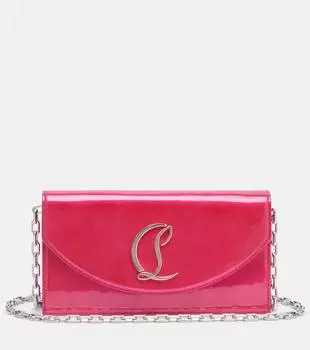 Клатч Loubi54 из лаковой кожи Christian Louboutin, Pinup/Silver