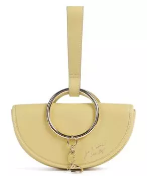 Клатч Mara из мелкозернистой яловой кожи. See By Chlo, желтый