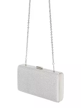 Клатч mascara, серебряный