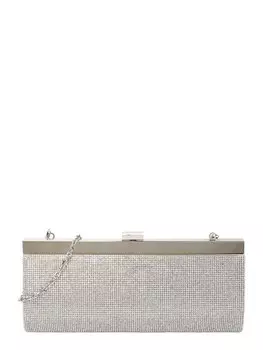 Клатч mascara, серебряный
