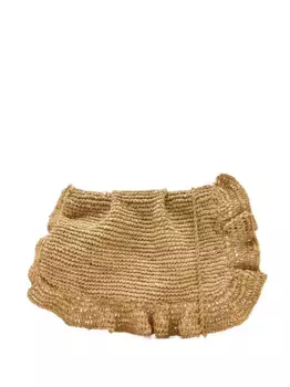 Клатч Mavis с оборками Loeffler Randall, нейтральный