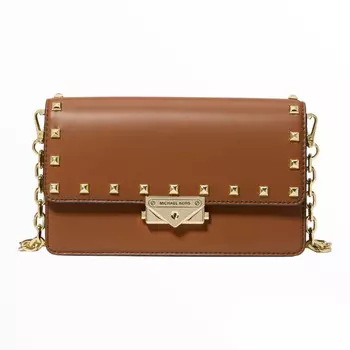 Клатч Michael Michael Kors Cece Medium Studded Faux Leather, коричневый