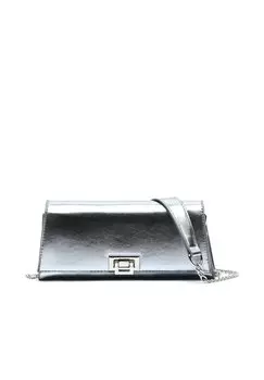 Клатч MISAKO, серебристый