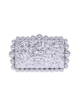 Клатч myMo at night, серебряный