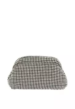 Клатч myMo at night, серебряный