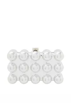 Клатч myMo at night, серебряный