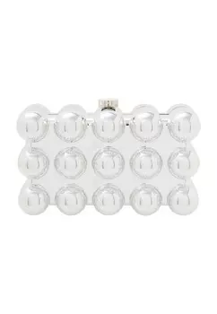 Клатч myMo at night, серебряный