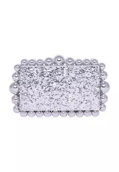 Клатч myMo at night, серебряный