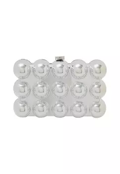 Клатч myMo at night, серебряный