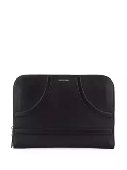 Клатч на молнии Alexander McQueen, черный