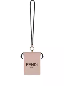 Клатч на молнии FENDI, розовый