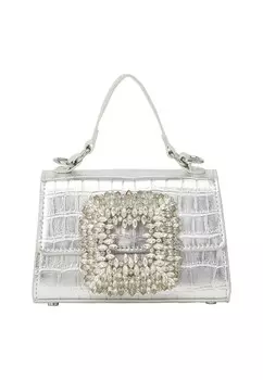 Клатч NAEMI, серебряный