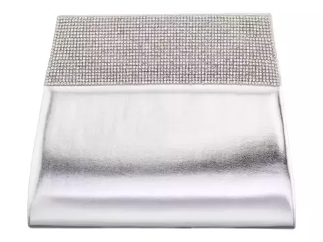 Клатч Nina Angela, серебристый металлик