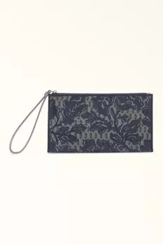 Клатч Opportunity с узором Furla, серый